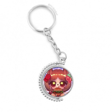 squirrel hamburger usa amerotatable keyholder  disc accessories chain clip