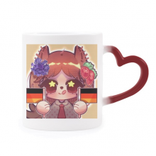 squirrel germany flag cornflower heat sensitive mug red color changing stware cup