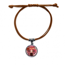 squirrel russia tura gingerbread bracelet leather hide  wristband brown jewelry