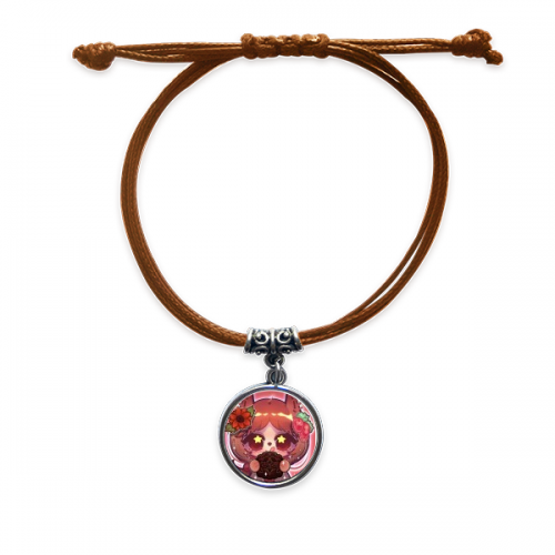 squirrel russia tura gingerbread bracelet leather hide  wristband brown jewelry