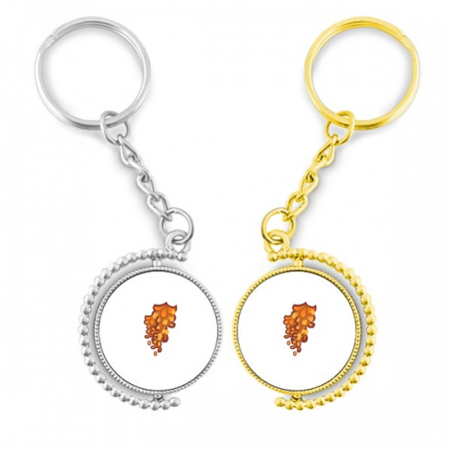 thailand en chain flower rotating key chain  accessory couple keyholder
