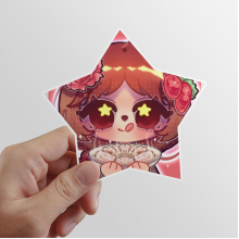 Squirrel China Dumpling Food Star Sticker Paster Vinyl Car Tags Decoration Decal