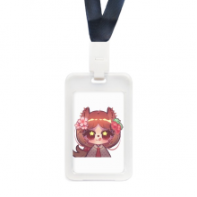 squirrel cherry japan transparent card shell holder csleeve badge