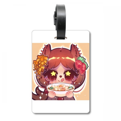 Squirrel Thailand Shrimp Soup Suitcase Bag Tag Luggage Card Hanging Scutcheon Label