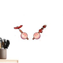 英国烤肉食物 墙贴纸壁纸橱窗装饰贴画不干胶