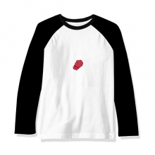 amered rose botany long sleeve top raglan t-shirt cloth amered rose botany long sleeve top raglan t-shirt cloth