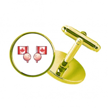 canada flag north amestudded business metal cufflinks en