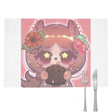 松鼠俄罗斯图拉姜饼 餐垫隔热布艺厨房桌垫