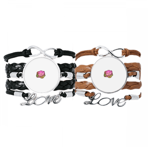 lotus botany bracelet hand strap leather  wristband double set
