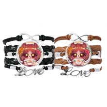 squirrel thailand shrimp soup bracelet hand strap leather wristband double set squirrel thailand shrimp soup bracelet hand strap leather wristband double set
