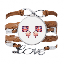 britain flag eu uk bracelet love chain  ornament wristband