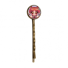 Squirrel Korea Flag Hibiscus Flower Retro Metal Hair Bobby Pin Headwear Squirrel Korea Flag Hibiscus Flower Retro Metal Hair Bobby Pin Headwear