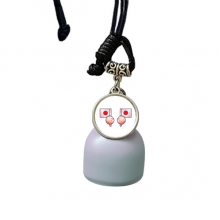 Japan Flag Asia Wind Chimes Bell Car Pendant