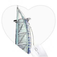 Burj al-Arab luxury hotel Dubai Heart Mousepad Rubber Mat Game Office Burj al-Arab luxury hotel Dubai Heart Mousepad Rubber Mat Game Office