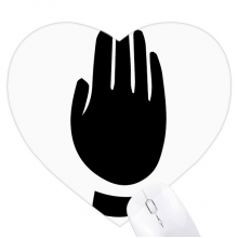 Gesture Black Outline Pattern Heart Mousepad Rubber Mat Game Office Gesture Black Outline Pattern Heart Mousepad Rubber Mat Game Office