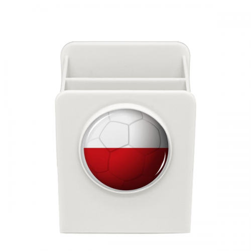 Poland National Flag Soccer Football Desk Pencil Holder Cup Pen Organizer Poland National Flag Soccer Football Desk Pencil Holder Cup Pen Organizer