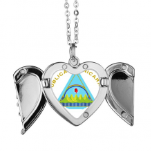 nicaragua national emblem angel wings necklace pendant fashion nicaragua national emblem angel wings necklace pendant fashion