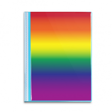 渐变彩虹色LGBT支持同性恋 资料册文件夹多层插页式夹子