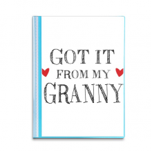 Got It From My Granny Grandma Present Book Sheet Protectors Portfolio Binder Folder