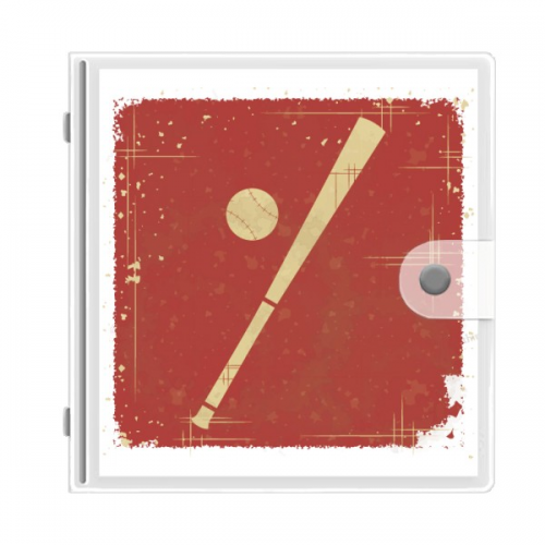 Sport Baseball Illustration Red Pattern Photo Album Wallet Wedding Family 4x6
