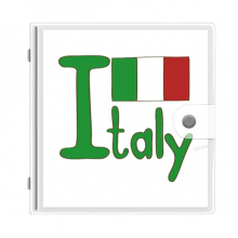 Italy National Flag Green Pattern Photo Album Wallet Wedding Family 4x6