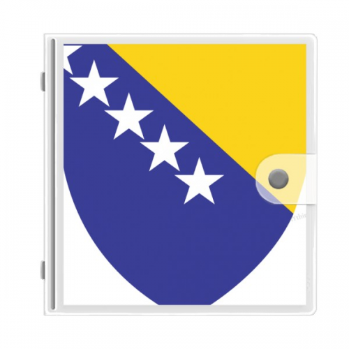 Bosnia Herzegovina Emblem Country Photo Album Wallet Wedding Family 4x6
