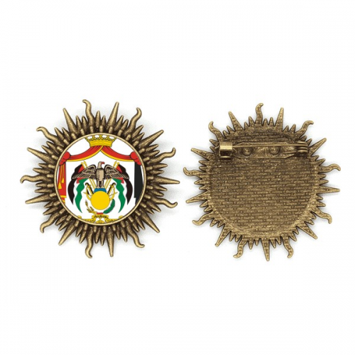 national emblem country  metall sonne brosche haken pin