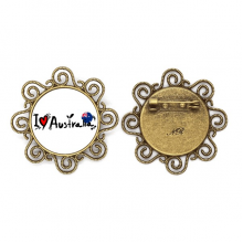 i love australia world flag heart flower brooch pins jewelry  for  girls