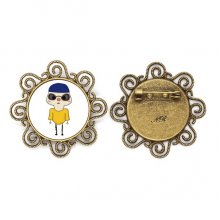 sport swim competition float strenth uu flower brooch pins jewelry  for  girls