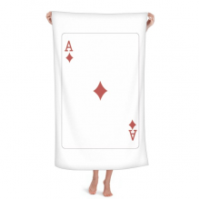 a playing cards pattern Hand Towel Bath Facecloth Soft Cotton Washcloth