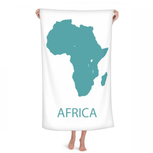 afcontinent outline outline map hand towel bath facecloth soft cotton washcloth