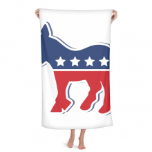 美国驴子党徽民主党 法兰绒空调毯毛毯披肩毯子