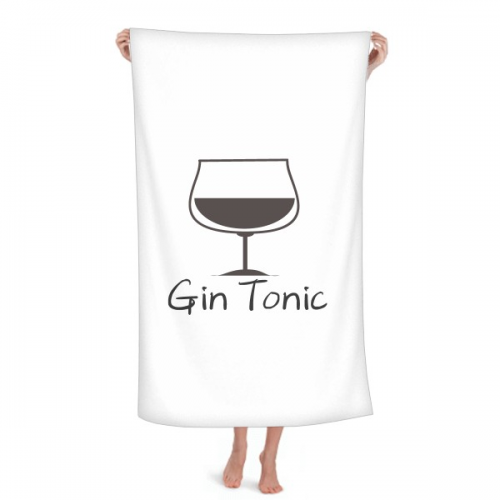 Outline Of Gin Tonic  Hand Towel Bath Facecloth Soft Cotton Washcloth Outline Of Gin Tonic  Hand Towel Bath Facecloth Soft Cotton Washcloth