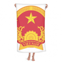 Vietnam Asia National Emblem Hand Towel Bath Facecloth Soft Cotton Washcloth