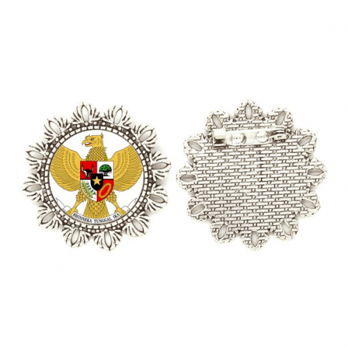 indsia national emblem country silver flower brooch hook pin breastpin indsia national emblem country silver flower brooch hook pin breastpin