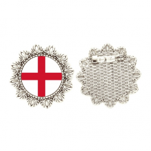 england national flag eu country silver flower brooch hook pin breastpin