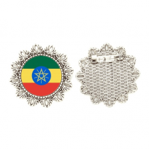 ethiopia national flag afcountry silver flower brooch hook pin breastpin ethiopia national flag afcountry silver flower brooch hook pin breastpin