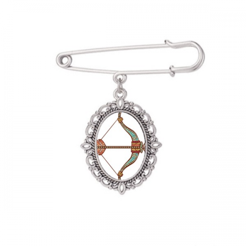 射手座星座标志插画图案 胸针夹开衫别针吊坠饰品