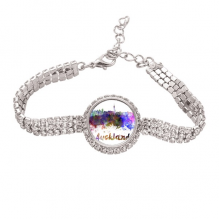 auckland new  city watercolor tennis chain anklet bracelet diamond jewelry