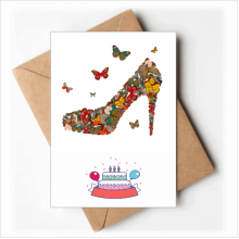 and High Heel Shoes Happy Birthday Greeting Cards Envelopes Blank