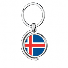 iceland national flag eu country Rotating Keychain Metal Keyring Holder iceland national flag eu country Rotating Keychain Metal Keyring Holder