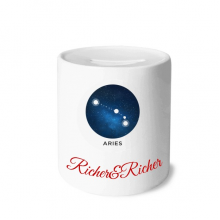 Aries Constellation Zodiac Sign Rich and Rich Bank Saving Box Coin