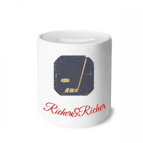 高尔夫运动插画纹样 越来越有钱存钱罐零钱盒