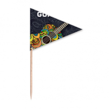 Guitar Music Instrument Pattern Design Toothpick Triangle Cupcake Toppers Flag Guitar Music Instrument Pattern Design Toothpick Triangle Cupcake Toppers Flag