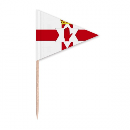 northern ireland national flag eu country Toothpick Triangle Cupcake Toppers Flag