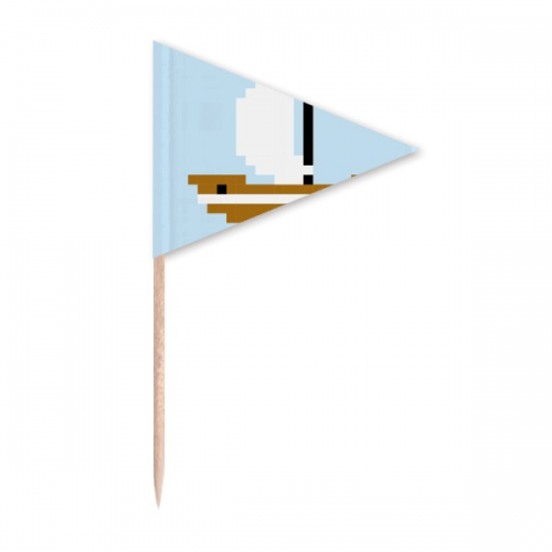 summer sail ship sea toothpick triangle cupcake toppers flag summer sail ship sea toothpick triangle cupcake toppers flag