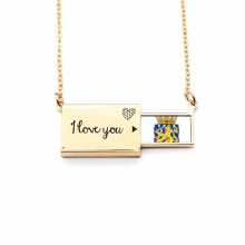 nederlands eu national emblem letter envelope necklace pendant jewelry