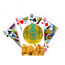 Kazakhstan Asia National Emblem Gold Playing Card Classic Game