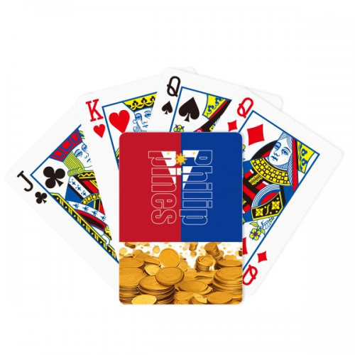 Philippines Country Flag Name Gold Playing Card Classic Game