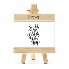 Still Water Run Deep Quote Picture Frame Wood Table Top Display 4x6